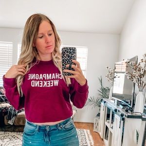 Sweatshirt crop